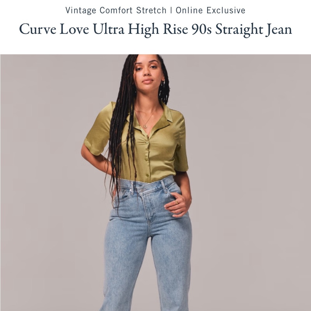 Abercrombie and Fitch Curve Love Ultra High Rise Jeans